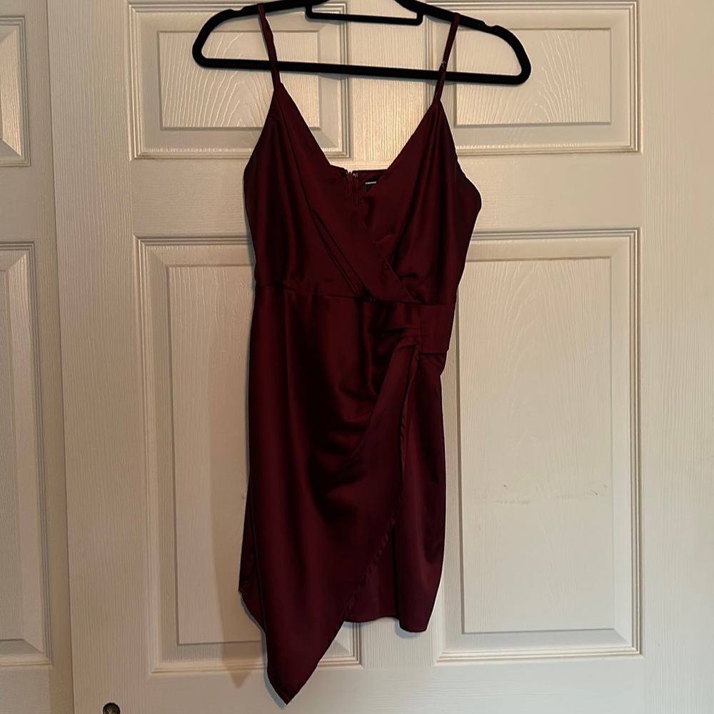 Maroon cocktail dress